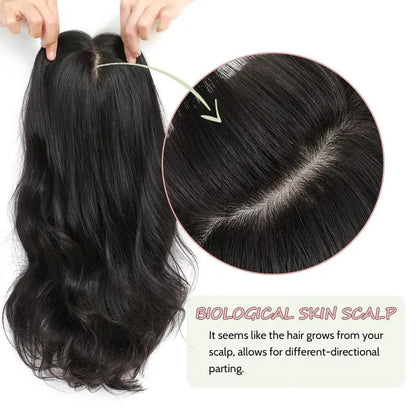 Premium Wavy Hair Topper – Transform Your Look in Seconds