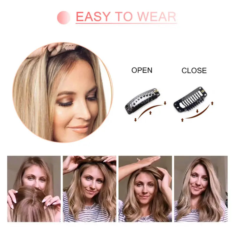 Premium Wavy Hair Topper – Transform Your Look in Seconds