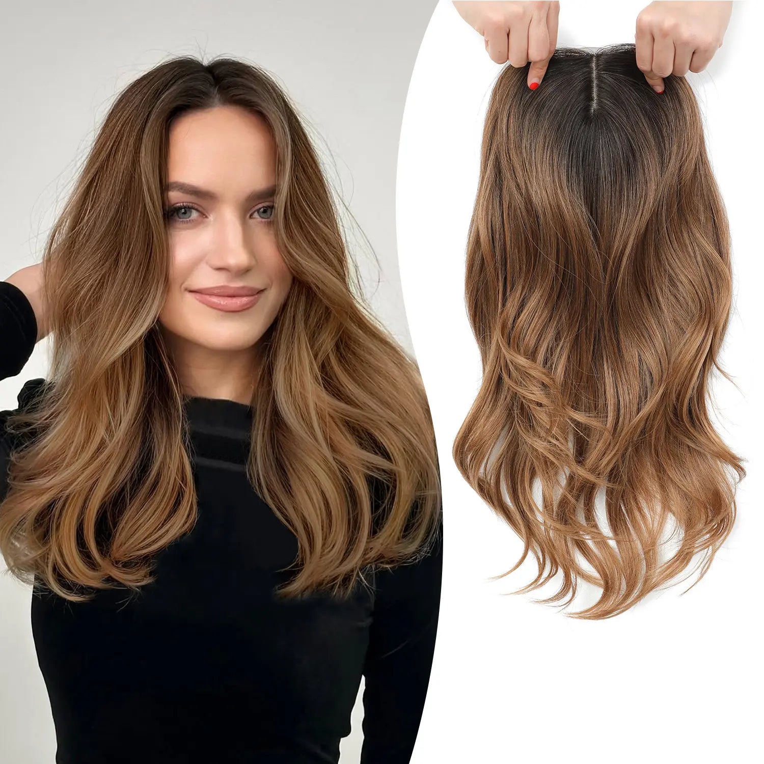 Dark Brown Root to Blonde Ombre