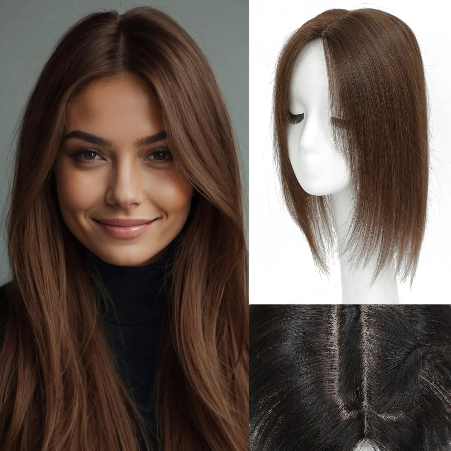 Luxury Silk Scalp Hair Topper – Instantly Boost Your Volume & Confidence