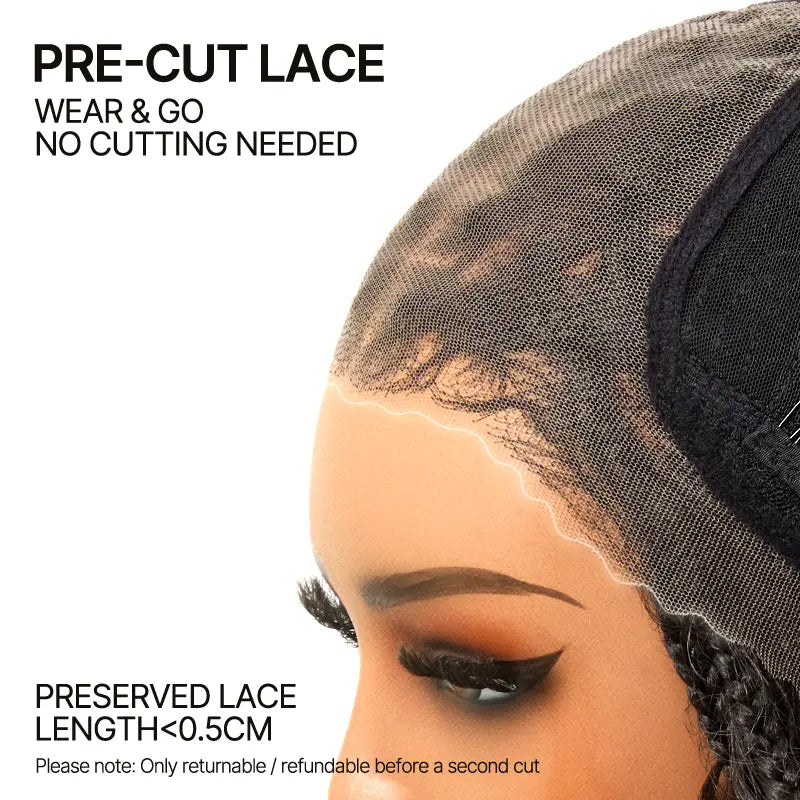 Frodio Veralux™ 13x6 HD Lace Wig - 12” Boho Braids