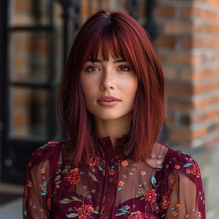 Fashion Straight Hair Topper With Bangs For Thinning Hair