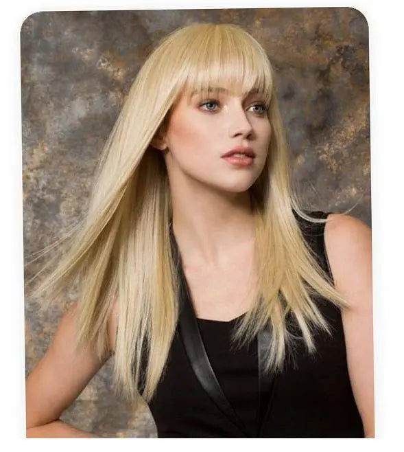 Fashion Straight Hair Topper With Bangs For Thinning Hair