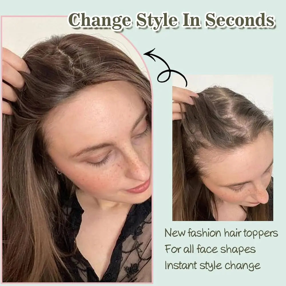 Luxury Silk Scalp Hair Topper – Instantly Boost Your Volume & Confidence