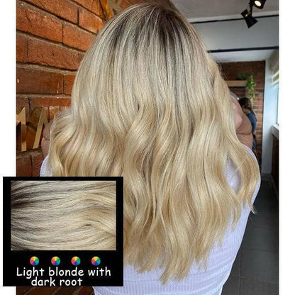 Premium Wavy Hair Topper – Seamless Crown Coverage, Natural Volume