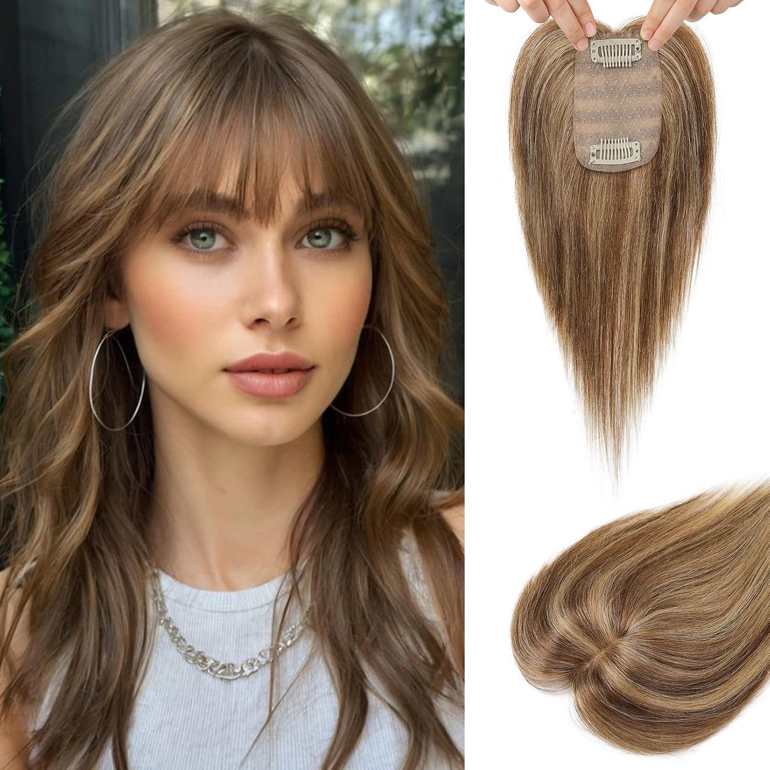 🔥Medium Brown with Blonde