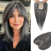 Silver Gray With Brown Mixe