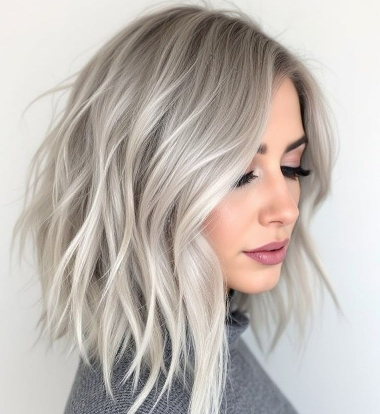 Premium Wavy Hair Topper – Seamless Crown Coverage, Natural Volume