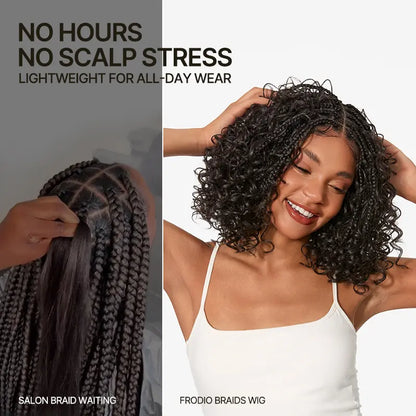 Frodio Veralux™ 13x6 HD Lace Wig - 12” Boho Braids