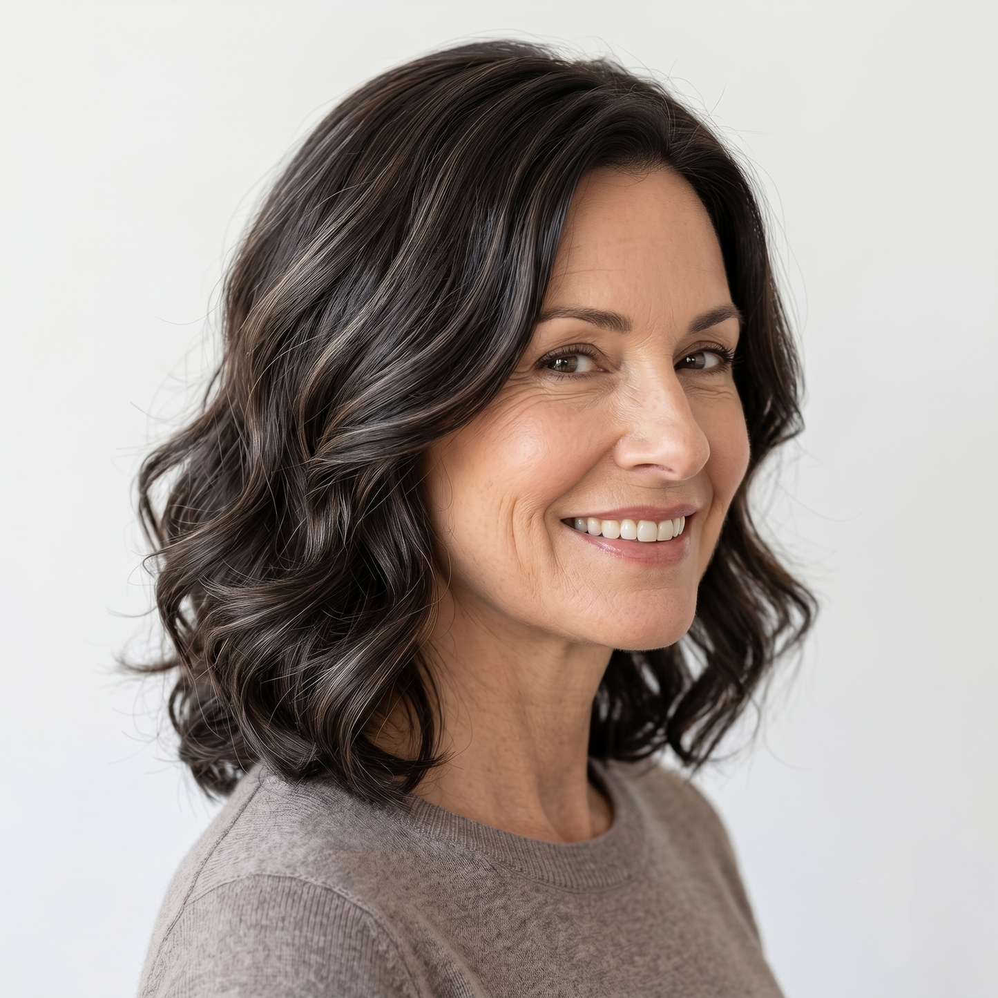 Premium Wavy Hair Topper – Seamless Crown Coverage, Natural Volume